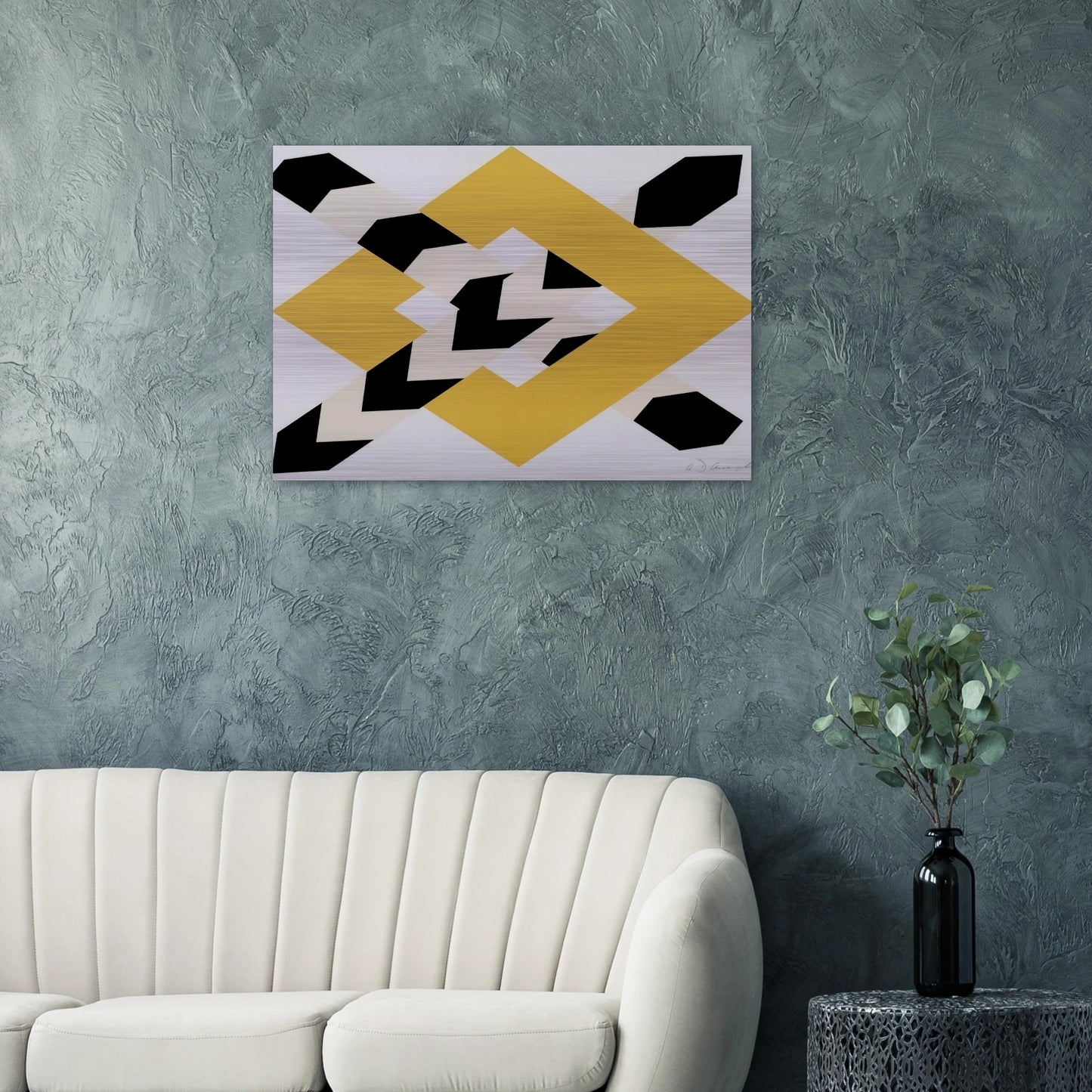 Constellation - 1971 - Allan D Arcangelo Brushed Aluminum Print - 70x100 cm / 28x40 inches | Allan D Arcangelo Aluminum Print | Allan D Arcangelo Prints