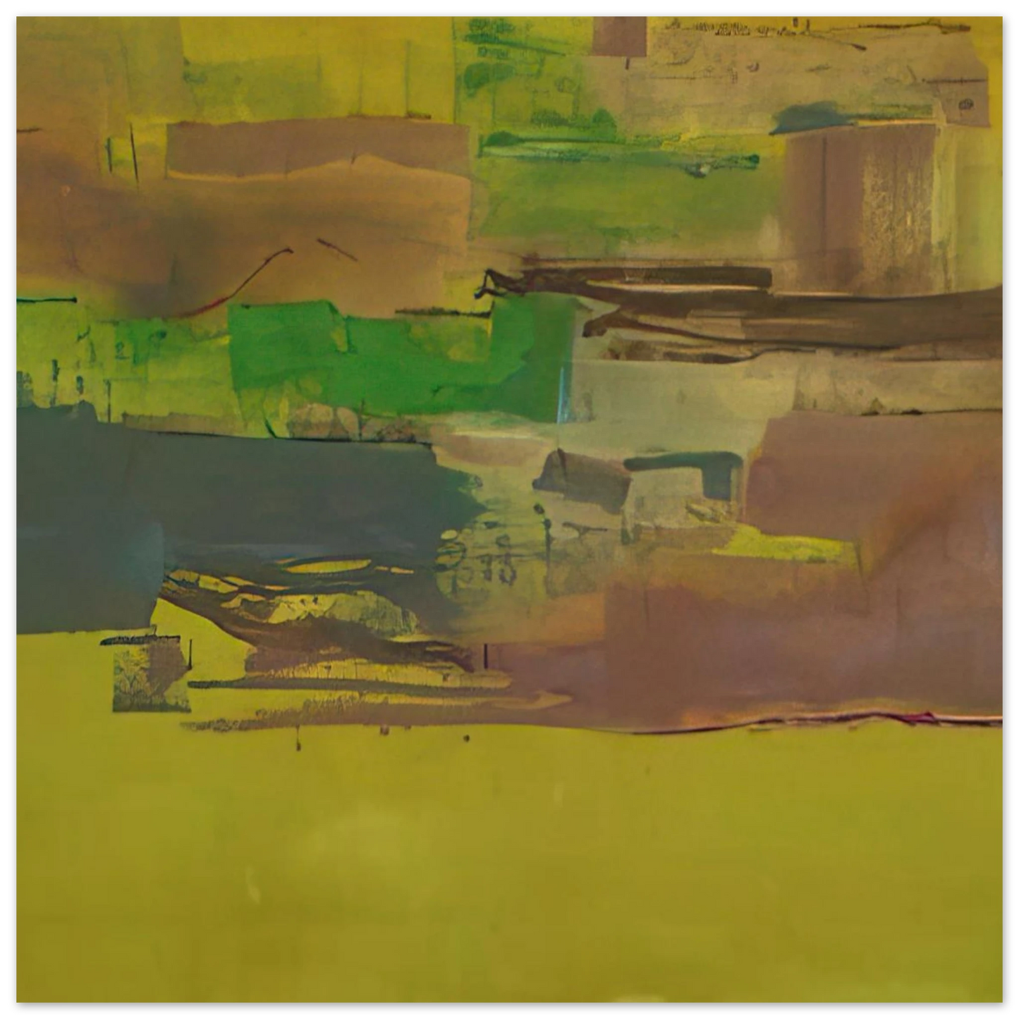 Helen Frankenthaler - August Deep - 1978 Wall art - 70x100 cm / 28x40 inches - Fine Art Poster-canvas - -