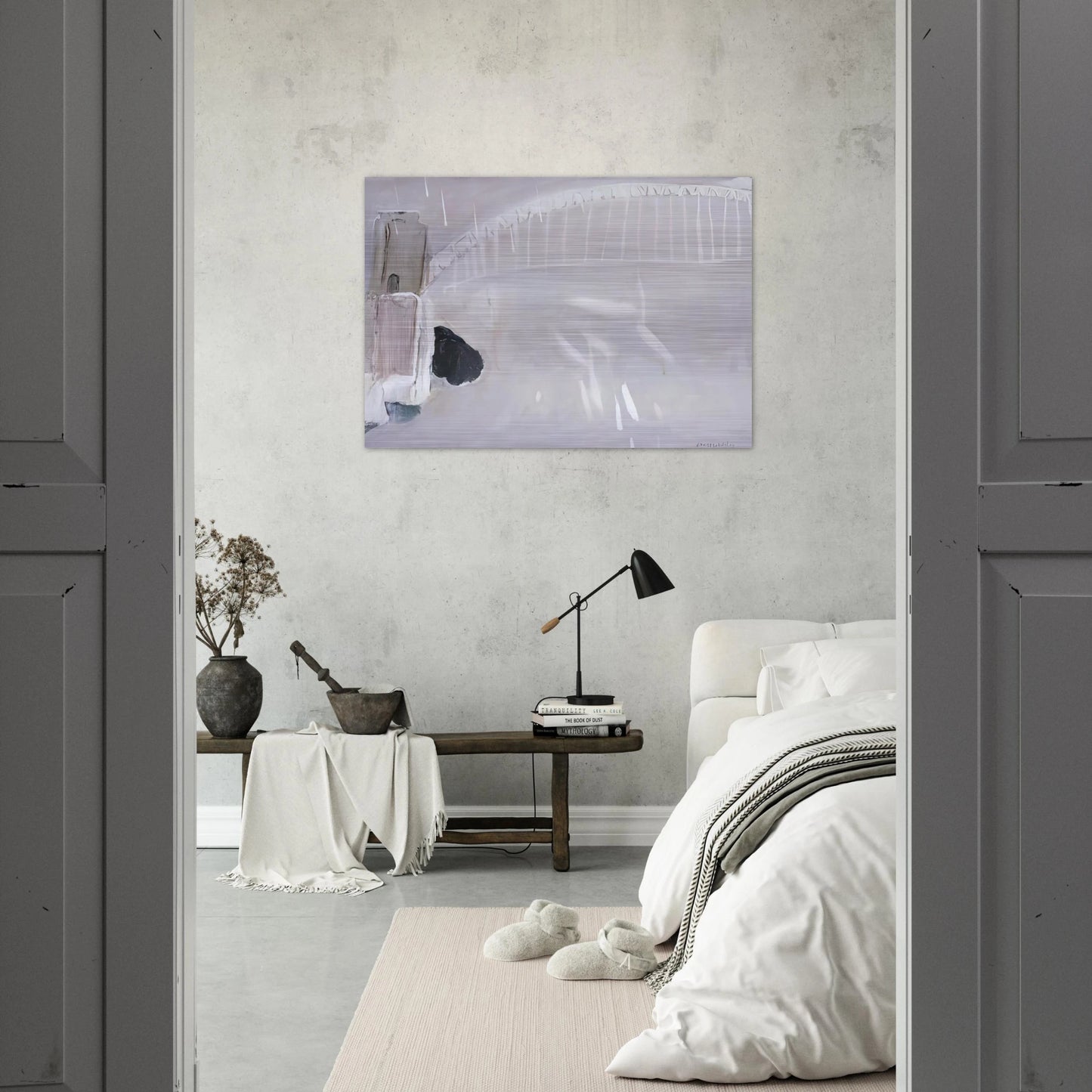 Lavender Bay in the Rain - Neo-Expressionism - Brett Whiteley Brushed Aluminum Print - 70x100 cm / 28x40 inches | Brett Whiteley Aluminum Print | Brett Whiteley Prints