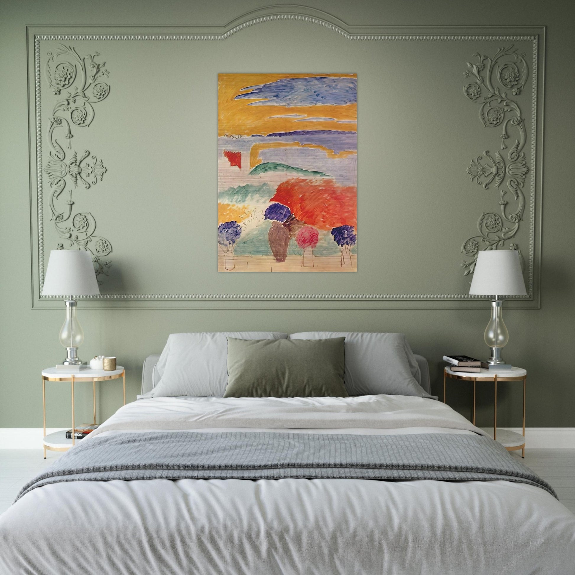 OPEN WINDOW AT TANGIER 1913 - Henri Matisse Brushed Aluminum Print - 70x100 cm / 28x40 inches | Henri Matisse Aluminum Print | Henri Matisse Prints
