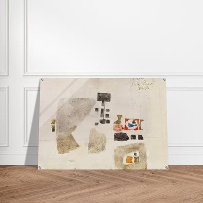 Komposition - 1956 - Julius Bissier Acrylic Print - 70x100 cm / 28x40″ inches