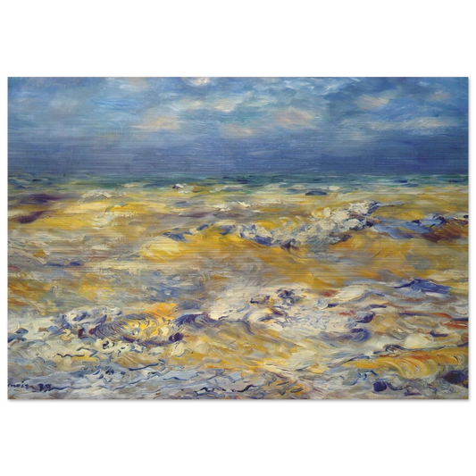 Seascape near berneval - Pierre-Auguste Renoir Brushed Aluminum Print - 70x100 cm / 28x40 inches | Pierre-Auguste Renoir Aluminum Print | Pierre-Auguste Renoir Prints