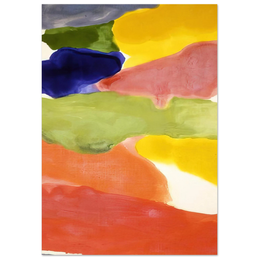 Helen Frankenthaler - Tutti-Fruitti - 1966 Wall art - 13x18 cm / 5x7 inches - Fine Art Poster-canvas - -