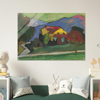THE YELLOW HOUSE 1908 - Gabriele Munter Acrylic Print - 70x100 cm / 28x40″ inches