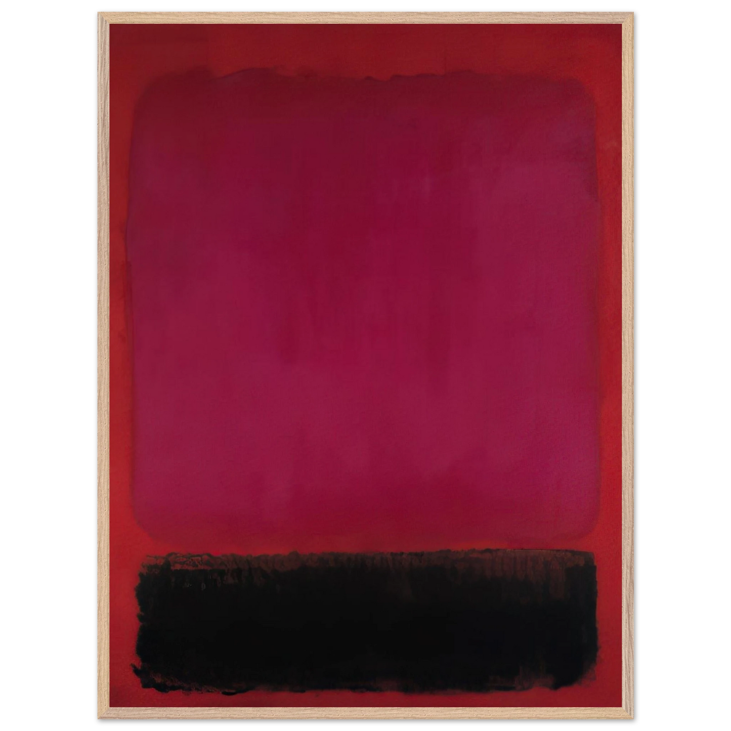 Helen Frankenthaler - Untitled - 1967 Wall art - 21x29.7 cm / 8x12" - Premium Wooden Framed Poster With Fine Art Paper-canvas - Wood frame