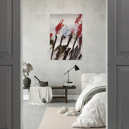 Nicola's Irises - Cy Twombly Brushed Aluminum Print - 70x100 cm / 28x40 inches | Cy Twombly Aluminum Print | Cy Twombly Prints