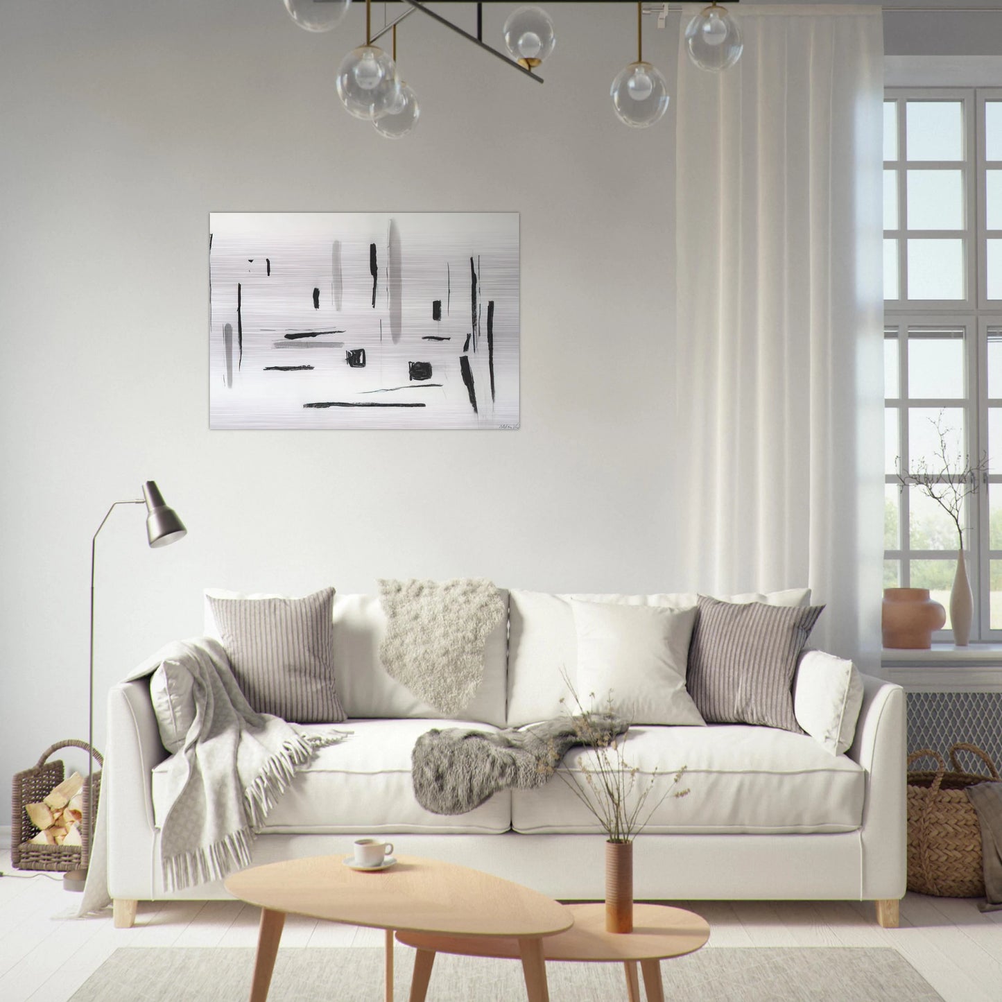 UNTITLED 1977 - Esteban Vicente Brushed Aluminum Print - 70x100 cm / 28x40 inches | Esteban Vicente Aluminum Print | Esteban Vicente Prints