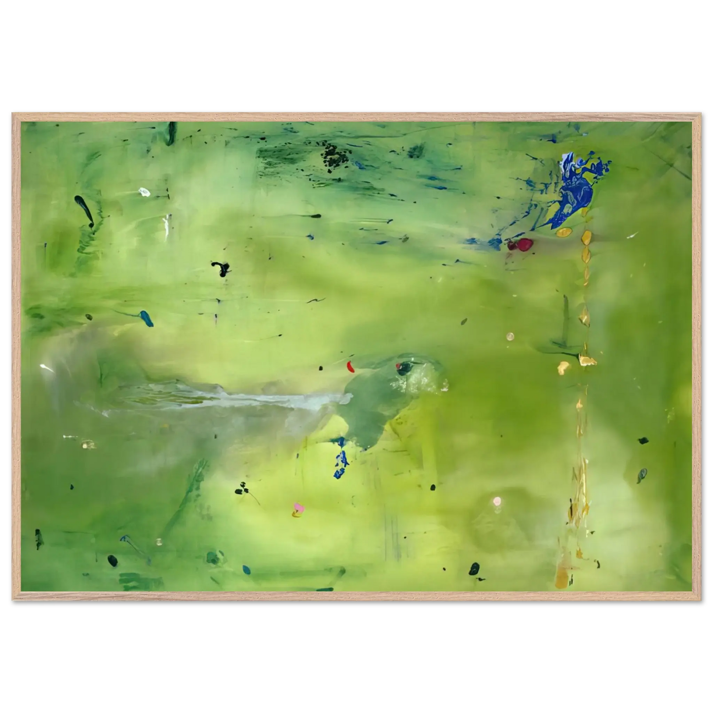 Helen Frankenthaler - A Green Thought in a Green Shade - 1981 Wall art - A2 (42 x 59.4  cm) - Fine Art Poster - -