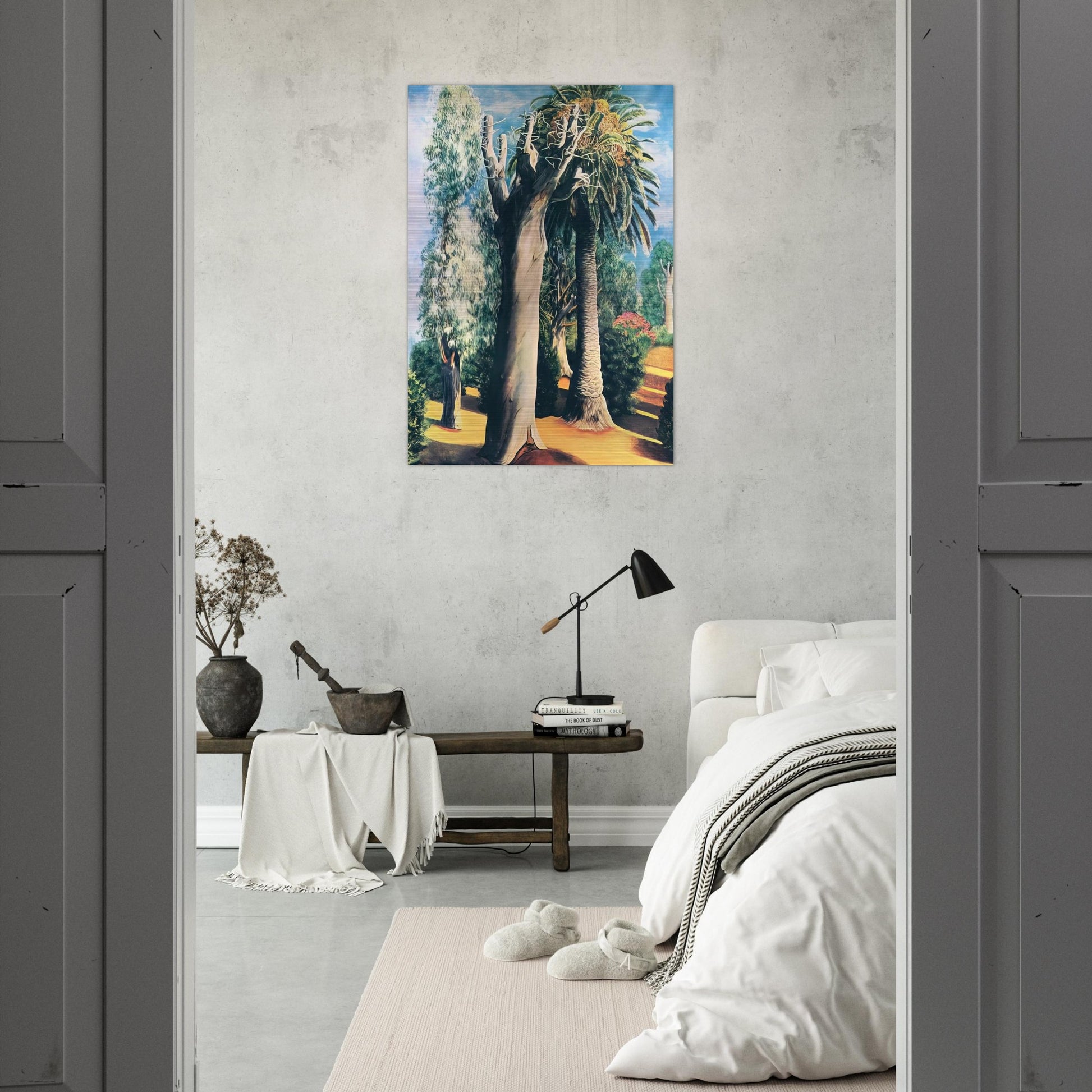 EUCALYPTUS AND PALM 1935 - Moise Kisling Brushed Aluminum Print - 70x100 cm / 28x40 inches | Moise Kisling Aluminum Print | Moise Kisling Prints