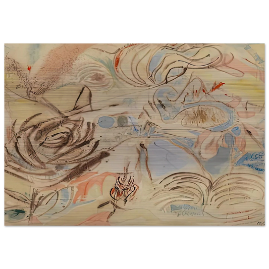 10 29 52, 1952- - Helen Frankenthaler Brushed Aluminum Print - 70x100 cm / 28x40 inches | Helen Frankenthaler Aluminum Print | Helen Frankenthaler Prints