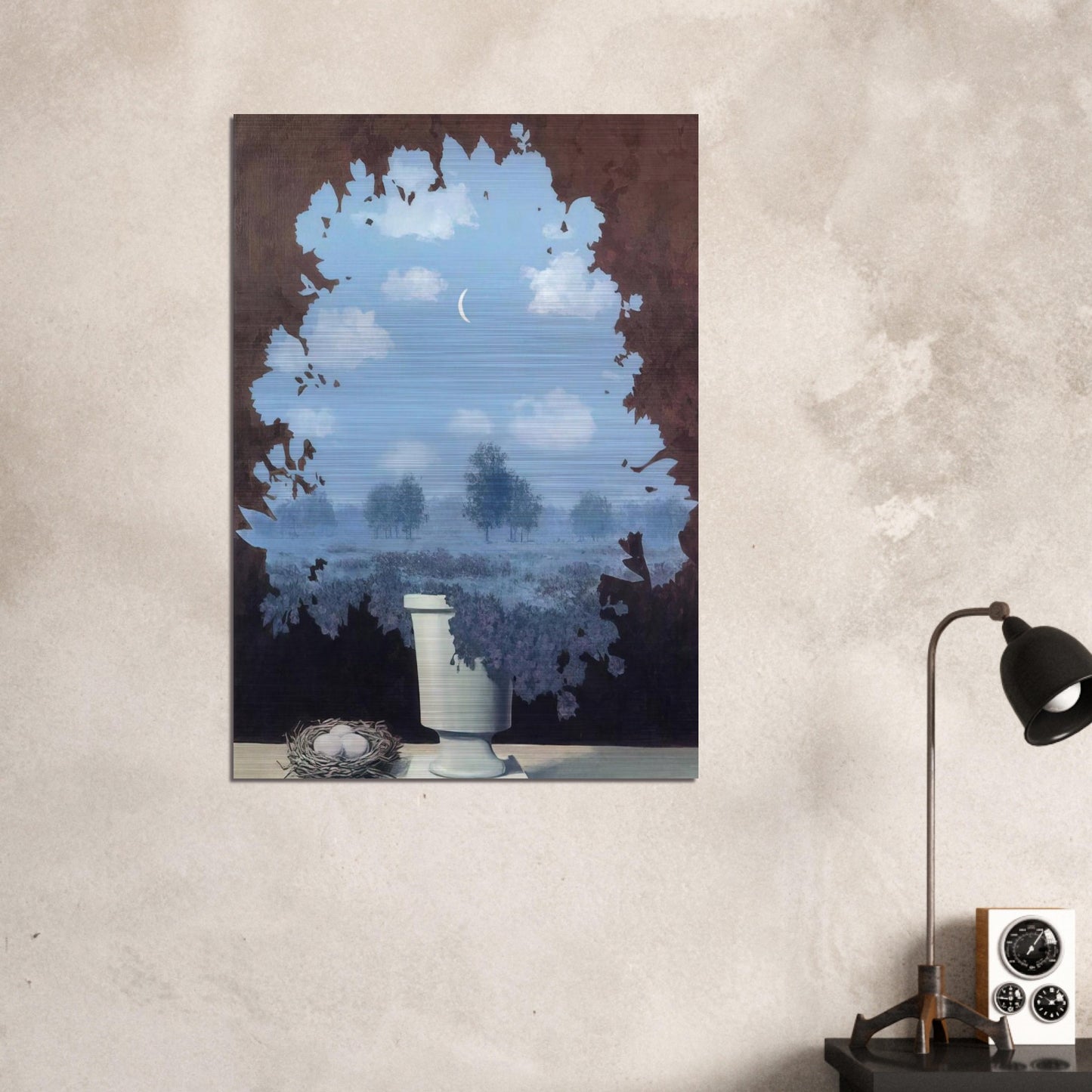 THE LAND OF MIRACLES 1964 - Rene Magritte Brushed Aluminum Print - 70x100 cm / 28x40 inches | Rene Magritte Aluminum Print | Rene Magritte Prints