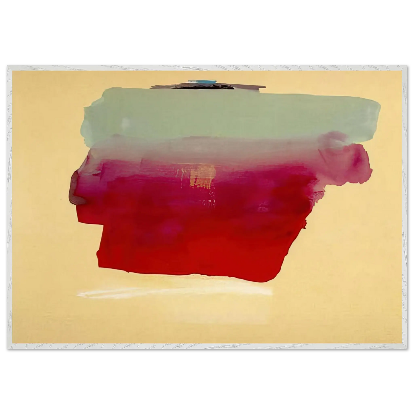 Helen Frankenthaler - Robinson s Wrap - 1974 Wall art - A2 (42 x 59.4  cm) - Premium Wooden Framed Poster With Fine Art Paper - White frame
