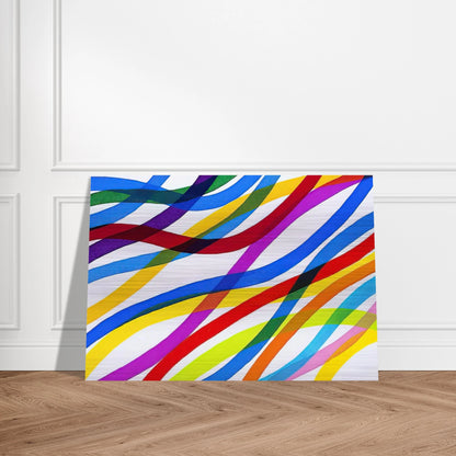 Untitled - 1990 - Piero Dorazio Brushed Aluminum Print - 70x100 cm / 28x40 inches | Piero Dorazio Aluminum Print | Piero Dorazio Prints