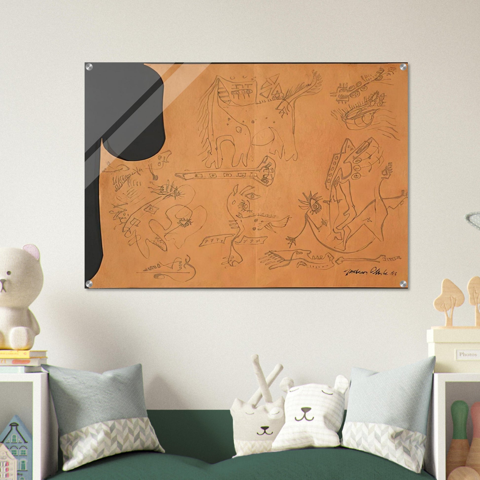 UNTITLED 4 - Jackson Pollock Acrylic Print - 70x100 cm / 28x40″ inches