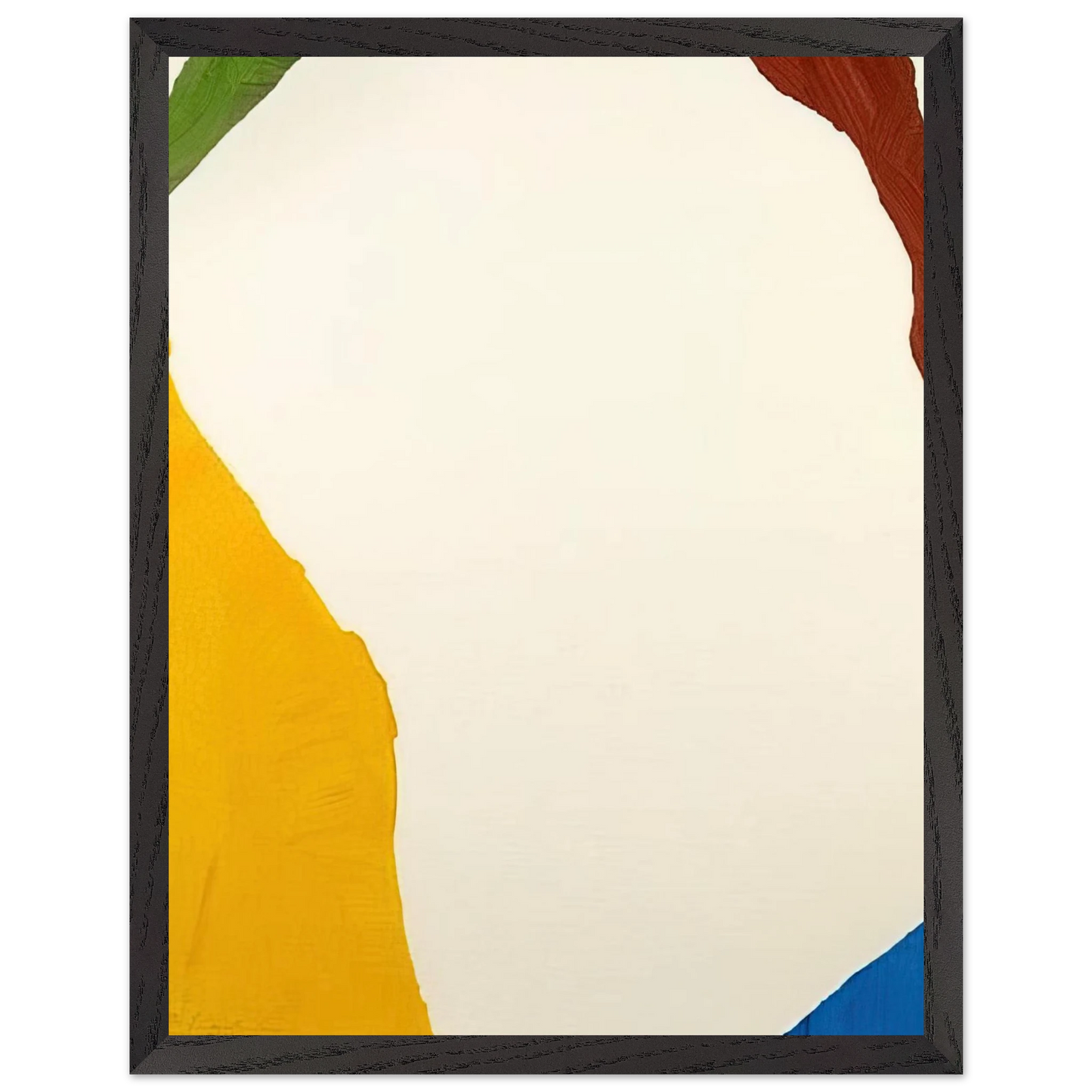 Helen Frankenthaler - Wind Directions - 1970 Wall art - A2 (42 x 59.4  cm) - Premium Wooden Framed Poster With Fine Art Paper-canvas - White frame