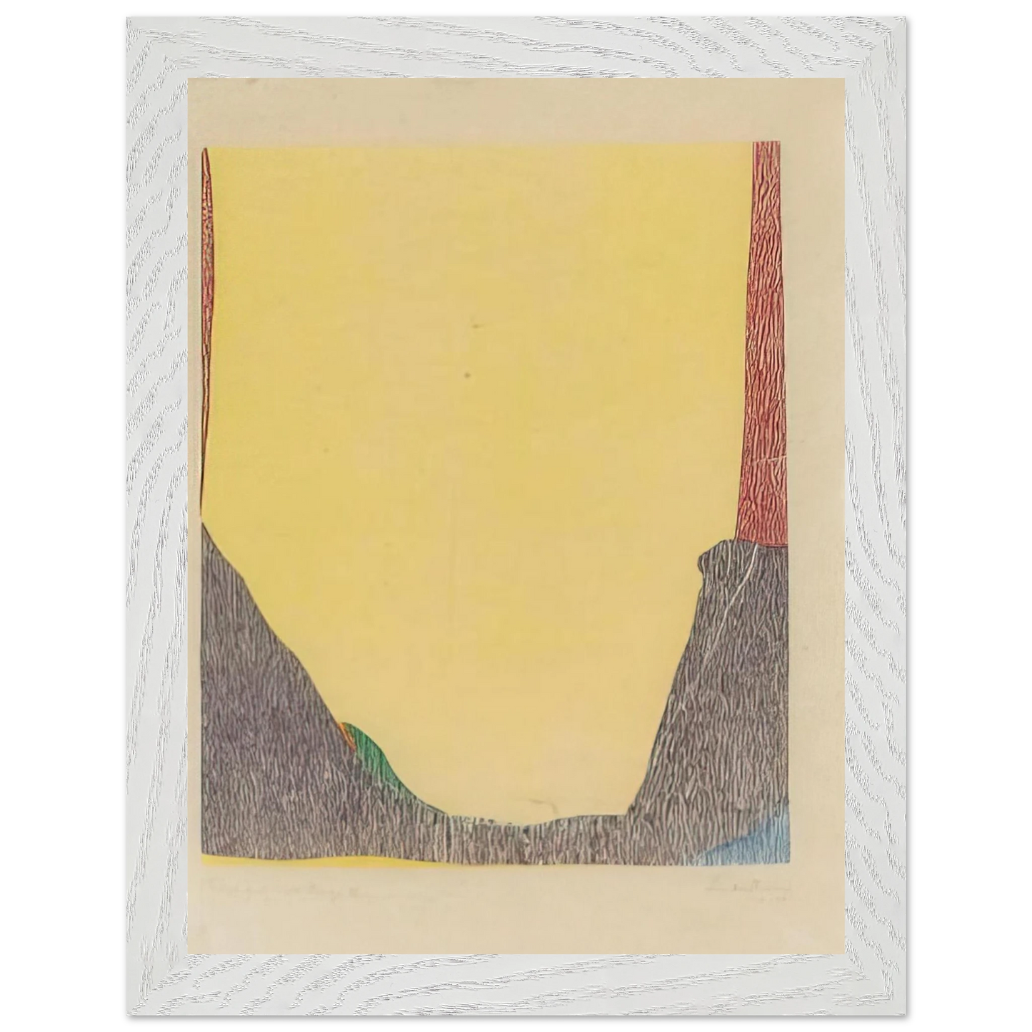 Helen Frankenthaler - East and Beyond - 1973 Wall art - 40x50 cm / 16x20 inches - Premium Wooden Framed Poster With Fine Art Paper-canvas - Black frame