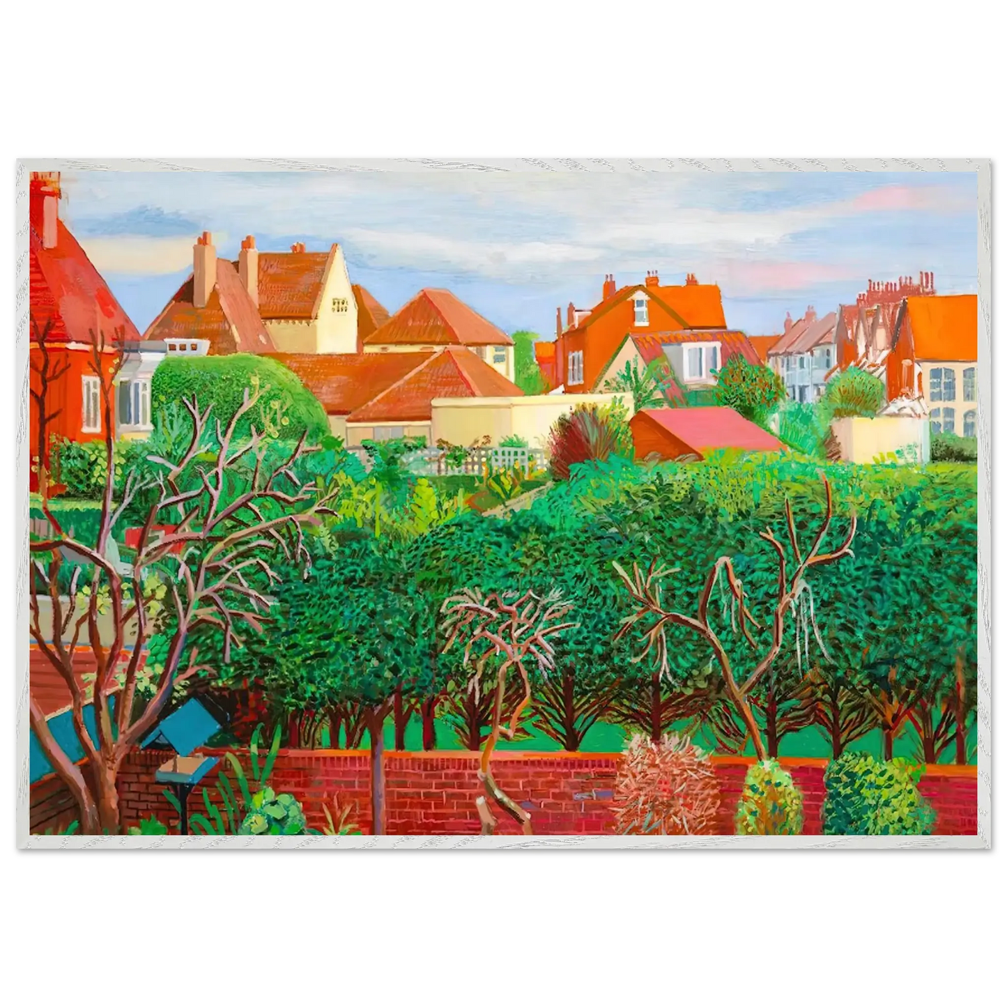 David Hockney - David Hockney Wall art - 30x40 cm / 12x16 Inches - Premium Wooden Framed Poster With Fine Art Paper - Black frame