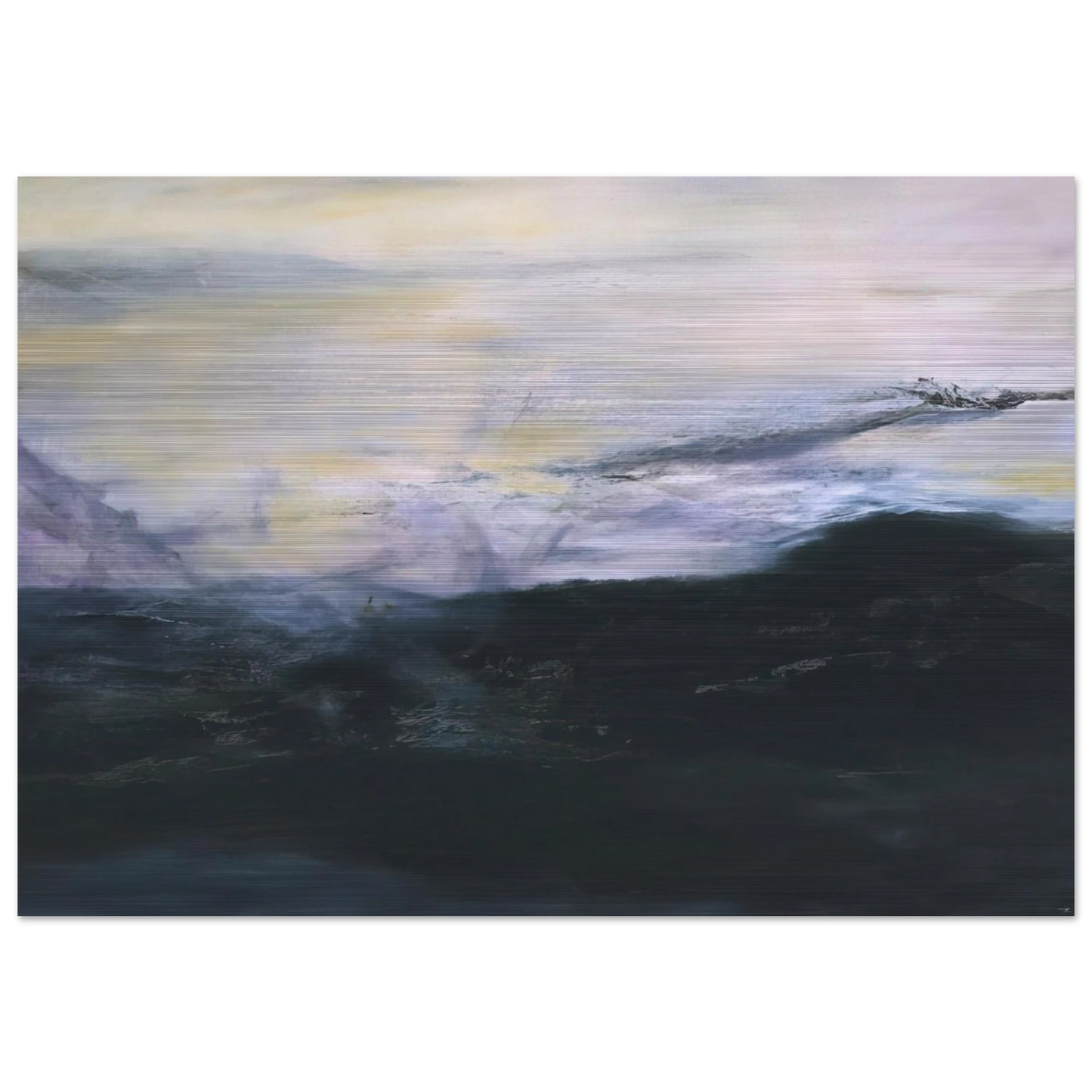 15 02 2001 2001 - Zao Wou-Ki Brushed Aluminum Print - 70x100 cm / 28x40 inches | Zao Wou-Ki Aluminum Print | Zao Wou-Ki Prints