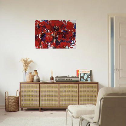 Untitled  SFP94-39  SFF 1714  - Sam Francis Brushed Aluminum Print - 70x100 cm / 28x40 inches | Sam Francis Aluminum Print | Sam Francis Prints