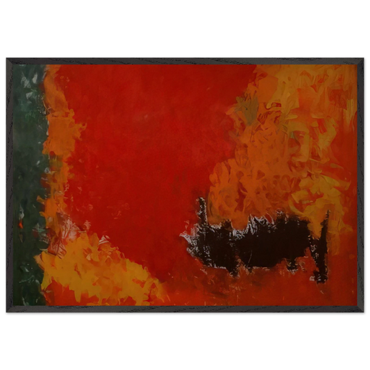 Reward 2 - 1960 - Theodoros Stamos 70x100 cm / 28x40 inches Framed Art Print – Black Wooden Frame