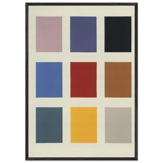 COLOR CHART NO 139 1 1966 - Gerhard Richter 70x100 cm / 28x40 inches Framed Art Print – Black Wooden Frame