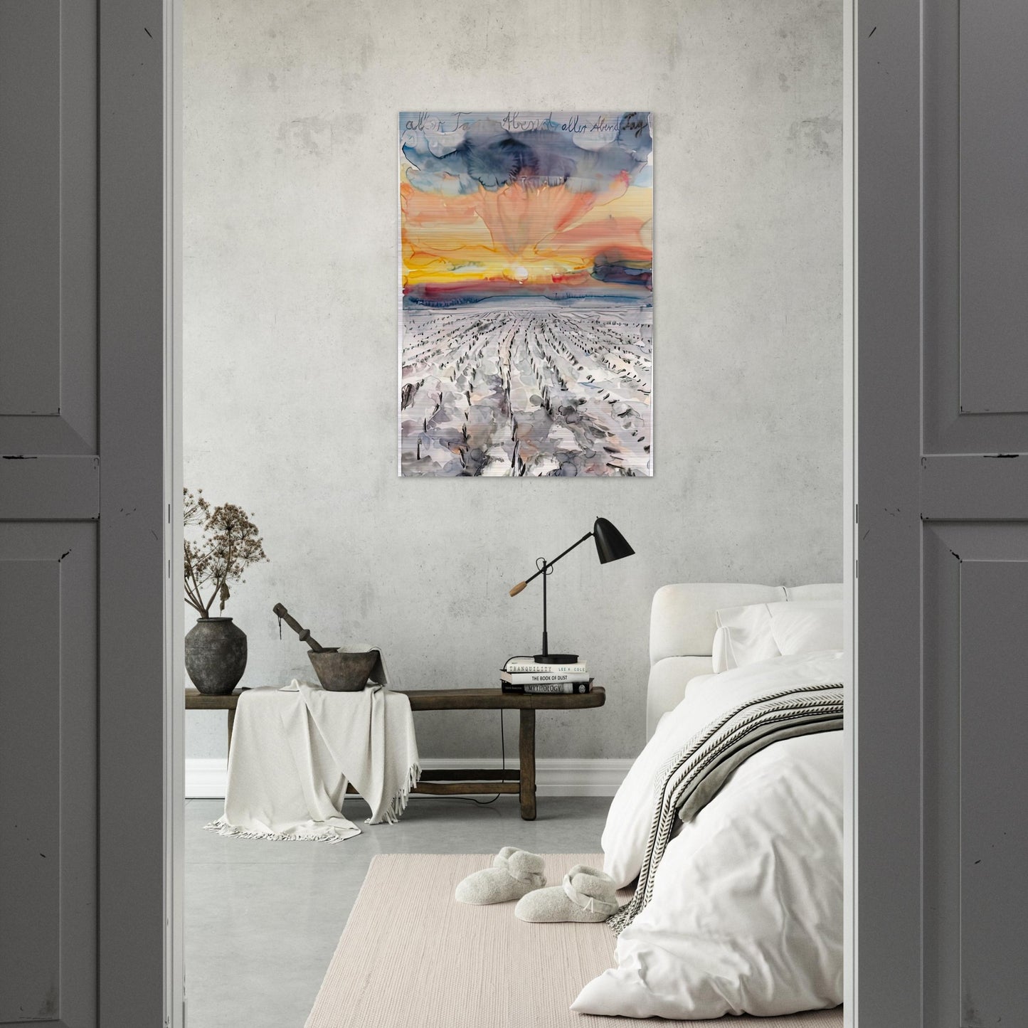 THE EVENING OF ALL DAYS THE DAY OF ALL EVENINGS 2014 - Anselm Kiefer Brushed Aluminum Print - 70x100 cm / 28x40 inches | Anselm Kiefer Aluminum Print | Anselm Kiefer Prints