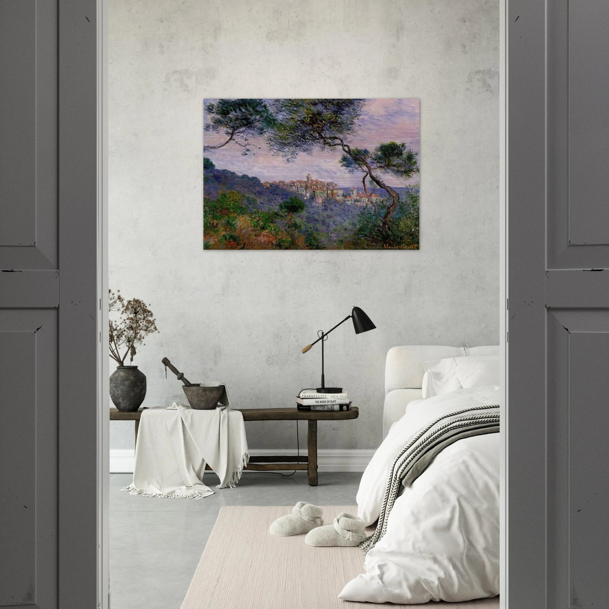 Bordighera, Italy - claude monet Brushed Aluminum Print - 70x100 cm / 28x40 inches | claude monet Aluminum Print | claude monet Prints