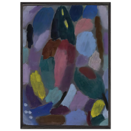 VARIATION FIELD OF TULIPS 1916 - Alexej von Jawlensky 70x100 cm / 28x40 inches Framed Art Print – Black Wooden Frame