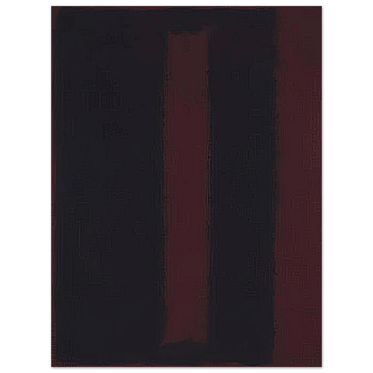 Mark Rothko - Black on Maroon - 1959 Wall Art - 21x29.7 cm / 8x12" - Fine Art Poster-canvas - -
