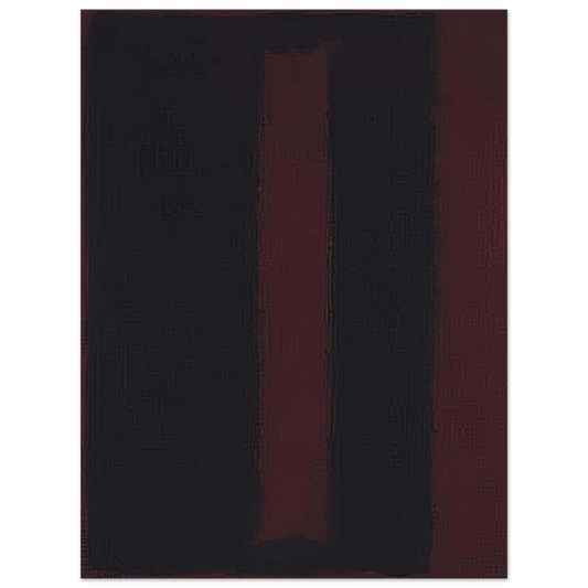 Mark Rothko - Black on Maroon - 1959 Wall Art - 21x29.7 cm / 8x12" - Fine Art Poster-canvas - -