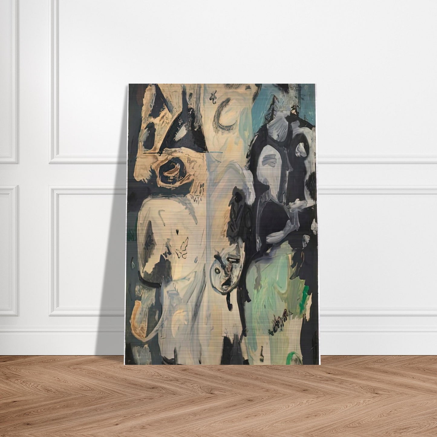 Untitled, 1950- - Helen Frankenthaler Brushed Aluminum Print - 70x100 cm / 28x40 inches | Helen Frankenthaler Aluminum Print | Helen Frankenthaler Prints