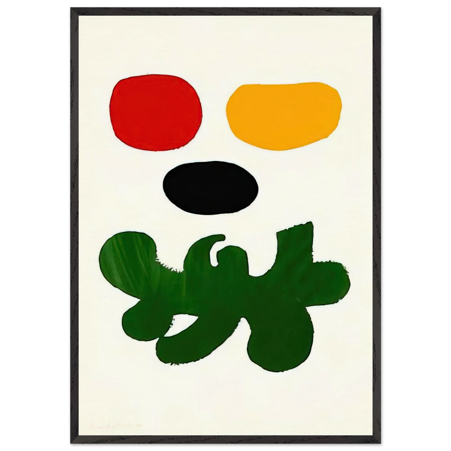 Levitation - 1969 - Adolph Gottlieb 70x100 cm / 28x40 inches Framed Art Print – Black Wooden Frame