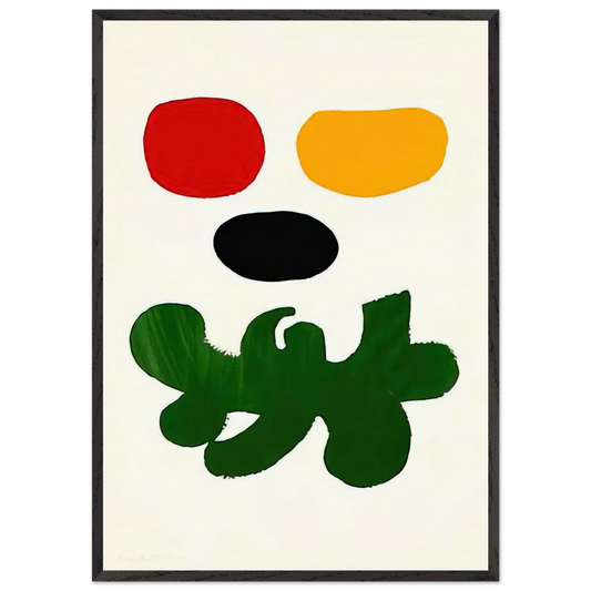 Levitation - 1969 - Adolph Gottlieb 70x100 cm / 28x40 inches Framed Art Print – Black Wooden Frame