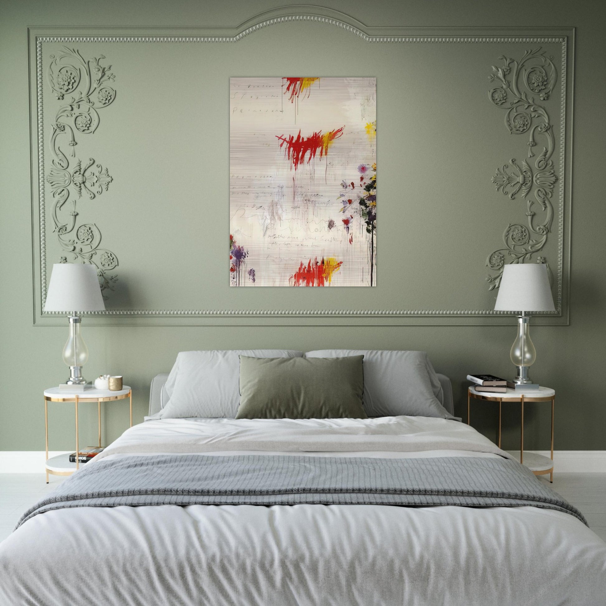 Quattro stagioni I. Primavera - Cy Twombly Brushed Aluminum Print - 70x100 cm / 28x40 inches | Cy Twombly Aluminum Print | Cy Twombly Prints