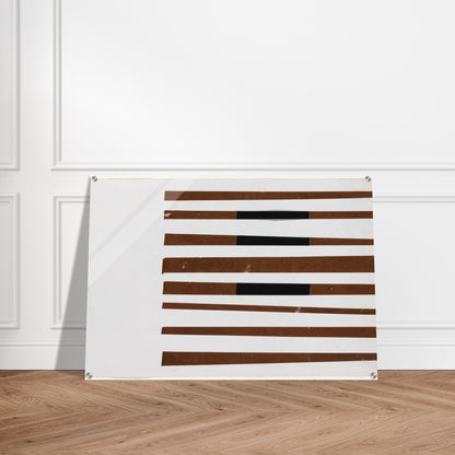 Black, Brown, White - Ellsworth Kelly Acrylic Print - 70x100 cm / 28x40″ inches