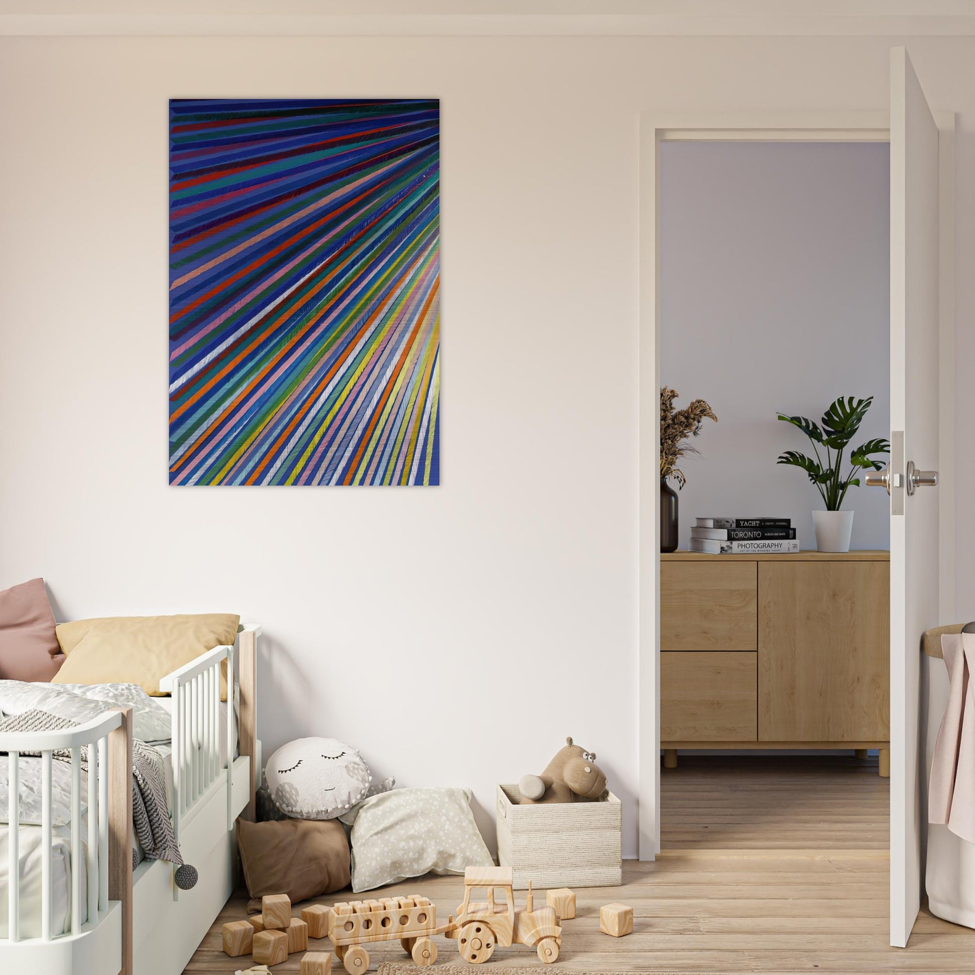 Apex - 1984 - Piero Dorazio Brushed Aluminum Print - 70x100 cm / 28x40 inches | Piero Dorazio Aluminum Print | Piero Dorazio Prints