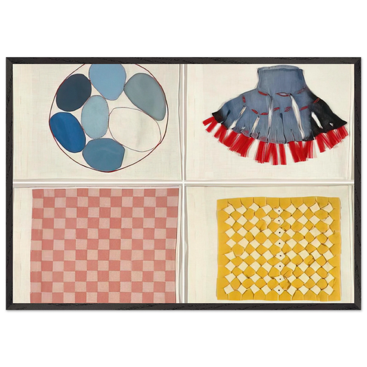 UNTITLED 6 N1 - Louise Bourgeois 70x100 cm / 28x40 inches Framed Art Print – Black Wooden Frame