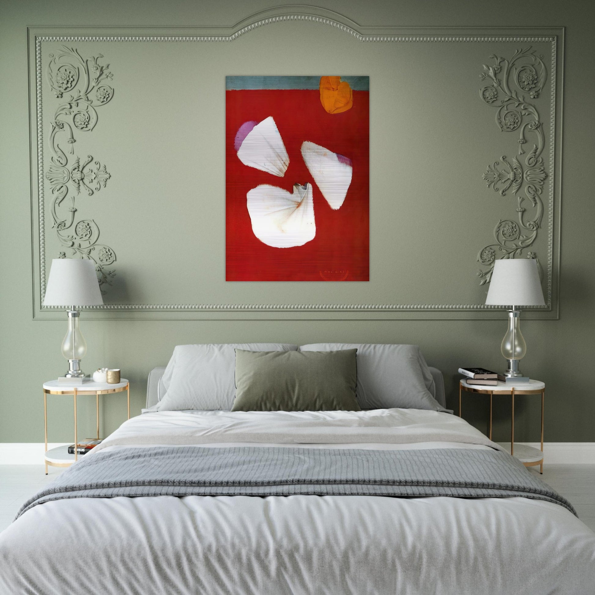 Shells and Flowers - Max Ernst Brushed Aluminum Print - 70x100 cm / 28x40 inches | Max Ernst Aluminum Print | Max Ernst Prints
