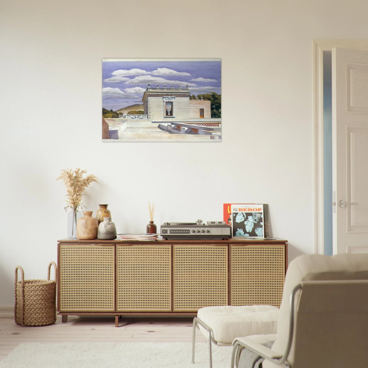 Saltillo Mansion - Edward Hopper Brushed Aluminum Print - 70x100 cm / 28x40 inches | Edward Hopper Aluminum Print | Edward Hopper Prints