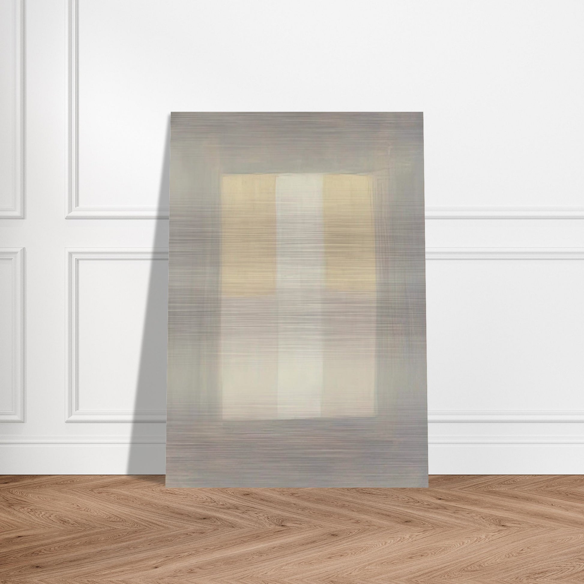 Desert Rain - Agnes Martin Brushed Aluminum Print - 70x100 cm / 28x40 inches | Agnes Martin Aluminum Print | Agnes Martin Prints