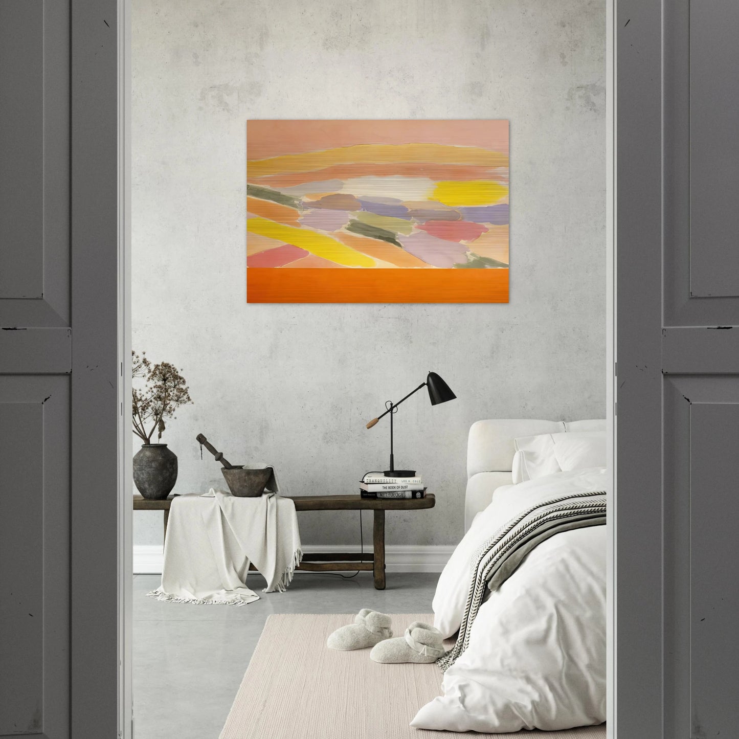Arielle - 1978 - Ronnie Landfield Brushed Aluminum Print - 70x100 cm / 28x40 inches | Ronnie Landfield Aluminum Print | Ronnie Landfield Prints