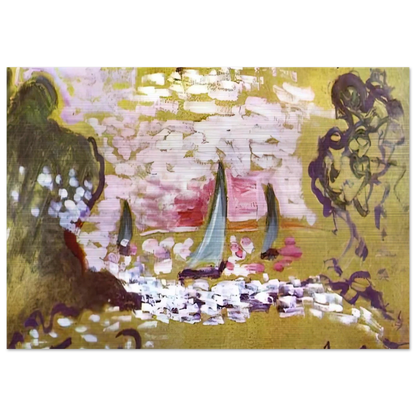 SAILBOATS - Henri Matisse Brushed Aluminum Print - 70x100 cm / 28x40 inches | Henri Matisse Aluminum Print | Henri Matisse Prints