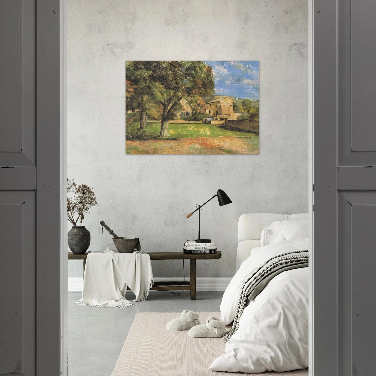 Horse-chestnut-trees in Jas de Bouffan - Paul Cézanne Brushed Aluminum Print - 70x100 cm / 28x40 inches | Paul Cézanne Aluminum Print | Paul Cézanne Prints