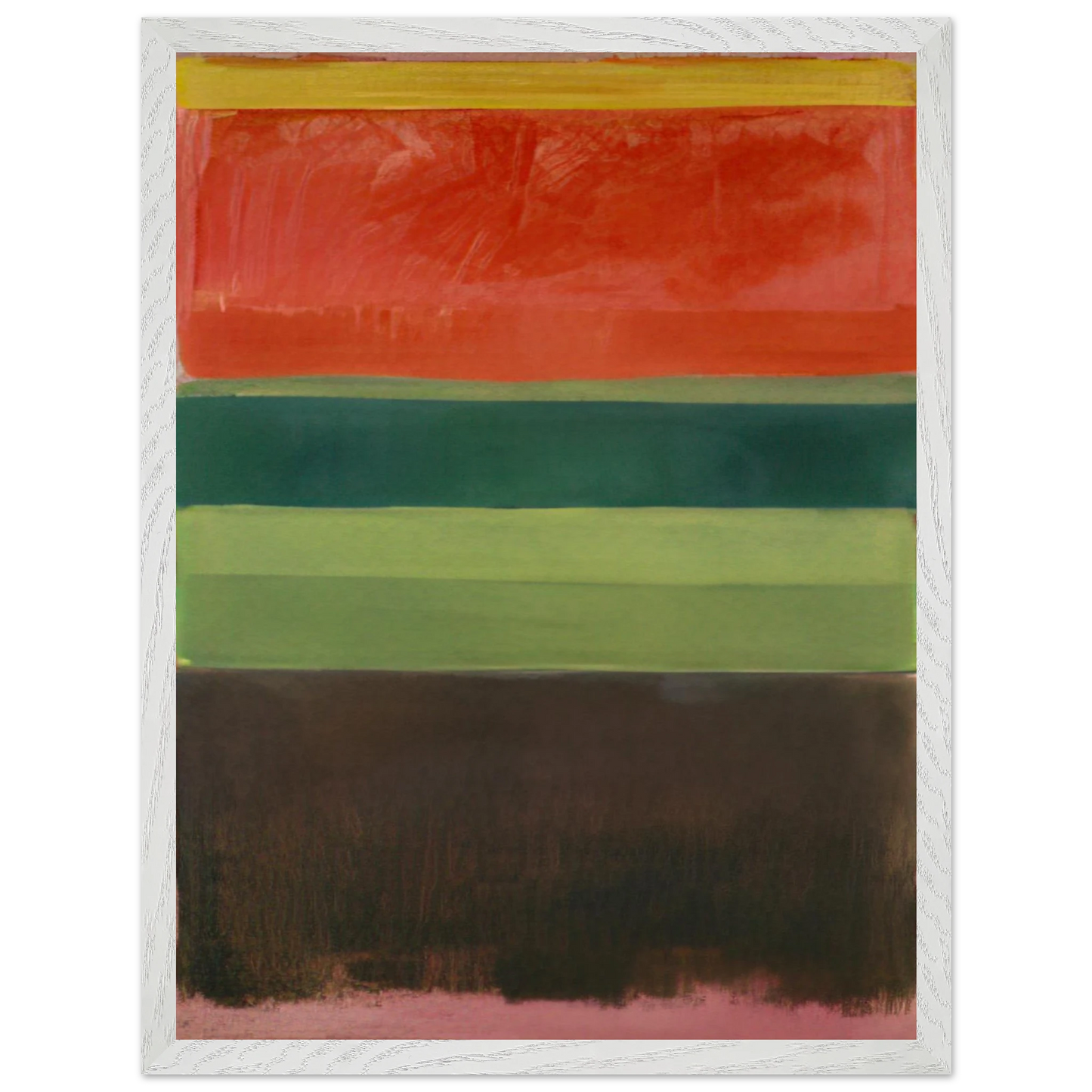 Mark Rothko - Untitled - 1949 Wall Art - 60x80 cm / 24x32 inches - Premium Wooden Framed Poster With Fine Art Paper - Wood frame