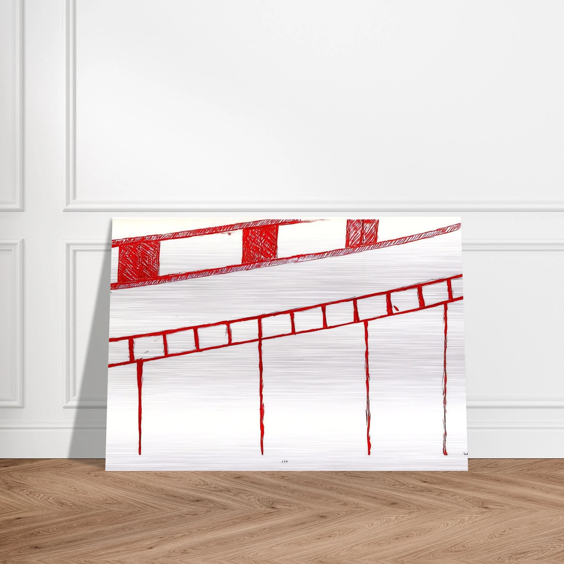 UNTITLED 1995 0 - Louise Bourgeois Brushed Aluminum Print - 70x100 cm / 28x40 inches | Louise Bourgeois Aluminum Print | Louise Bourgeois Prints