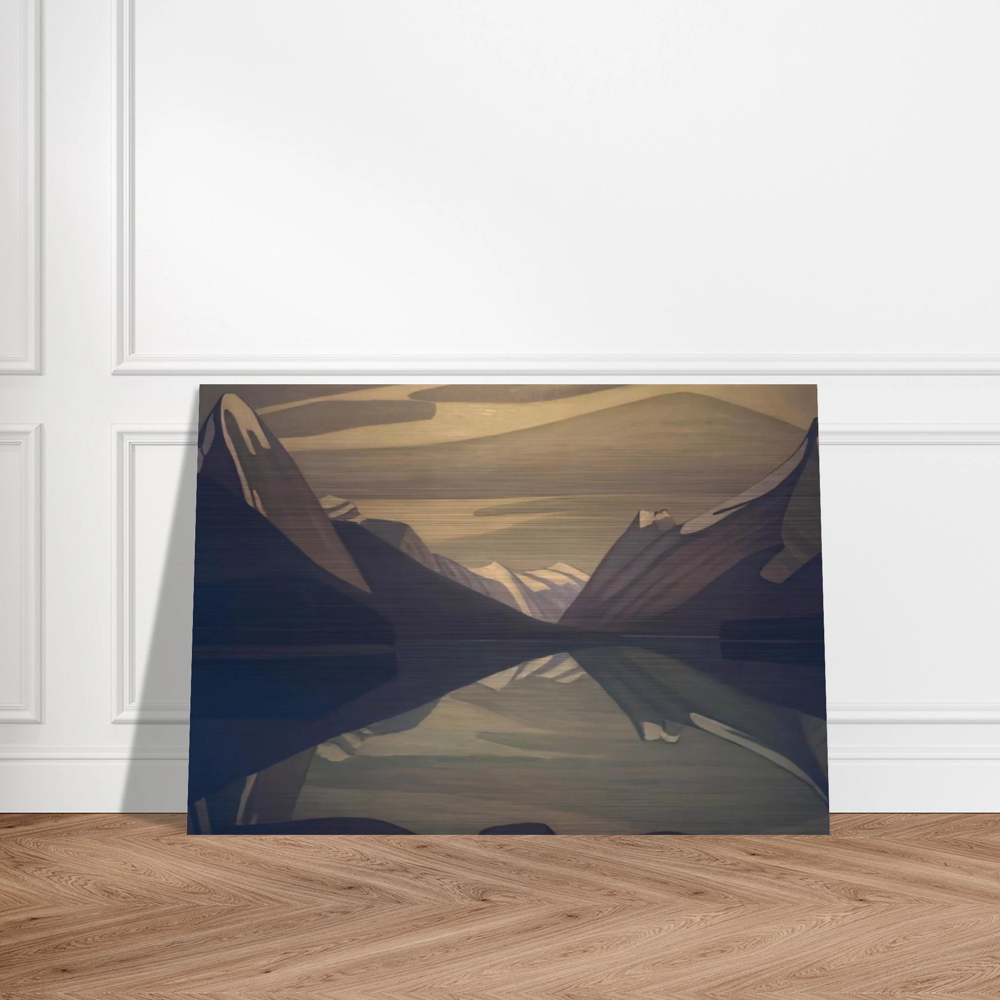 Maligne Lake, Jasper Park - 1924 - Lawren Harris Brushed Aluminum Print - 70x100 cm / 28x40 inches | Lawren Harris Aluminum Print | Lawren Harris Prints