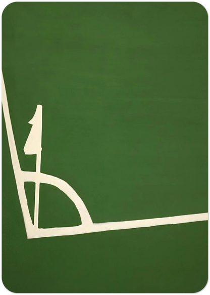 Kalklijnen hoek - 1971 By Raoul De Keyser Pack of 10 Post Cards | Raoul De Keyser Post Cards | A6 (10.5 x 14.8 cm) - 4.1 x 5.8 inches