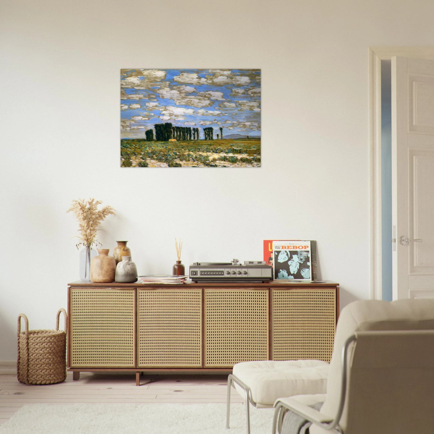Harney Desert Landscape - Childe Hassam Brushed Aluminum Print - 70x100 cm / 28x40 inches | Childe Hassam Aluminum Print | Childe Hassam Prints