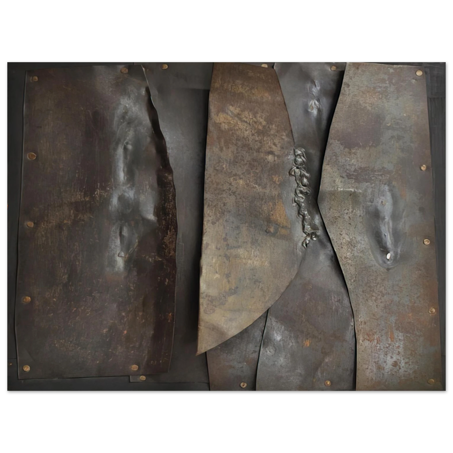 Alberto Burri - Iron - 1960  75x100 cm / 30x40inches Fine Art Poster