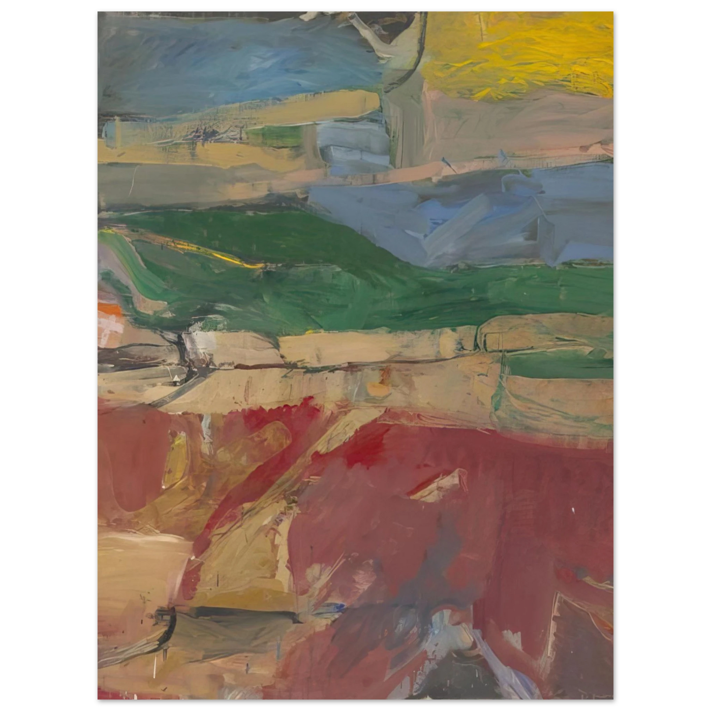 Richard Diebenkorn - Berkeley #32  75x100 cm / 30x40inches Fine Art Poster
